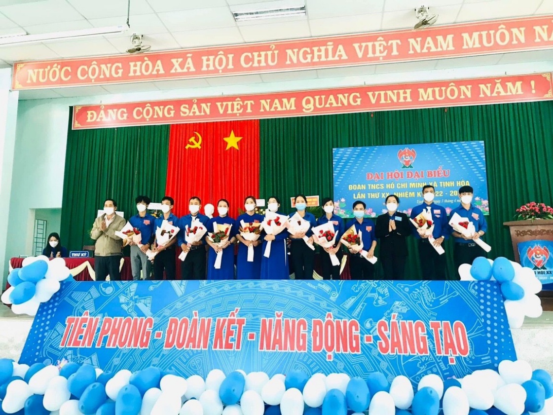 Đoàn TNCS Hồ Chí Minh xã Tịnh Hòa tổ chức Đại hội lần thứ XX, nhiệm kỳ 2022-2027